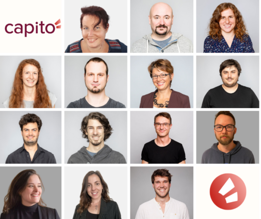 Eine Collage vom capito Team.