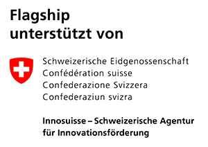 Flagship unterstützt von Schweizerische Eidgenossenschaft. Innosuisse - Schweizerische Agentur für Innovationsförderung