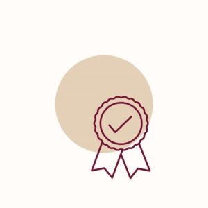 Qualitätspartnerschaft Ein Icon von einer Auszeichnung.