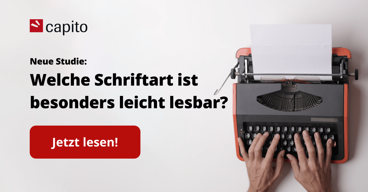Welche Schriftart ist leicht lesbar? capito