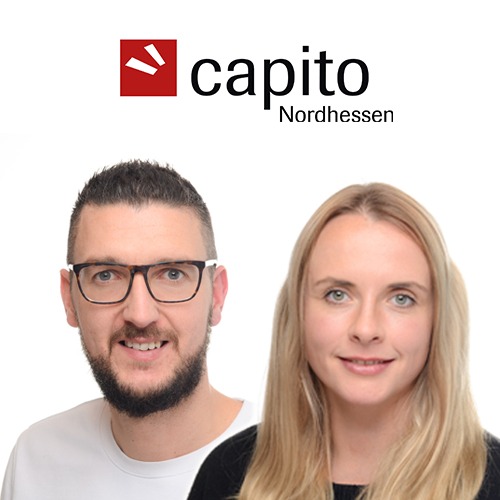 Portraitfoto von Oliver Klink und Katharina Haake von capito Nordhessen